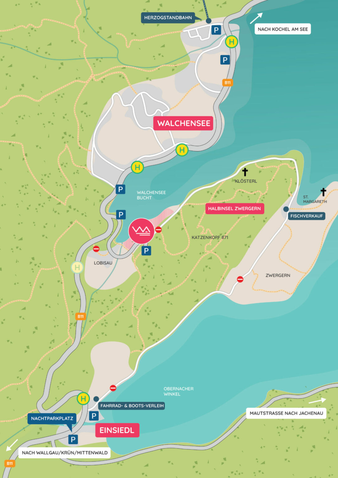 Lagepläne - CAMPING WALCHENSEE